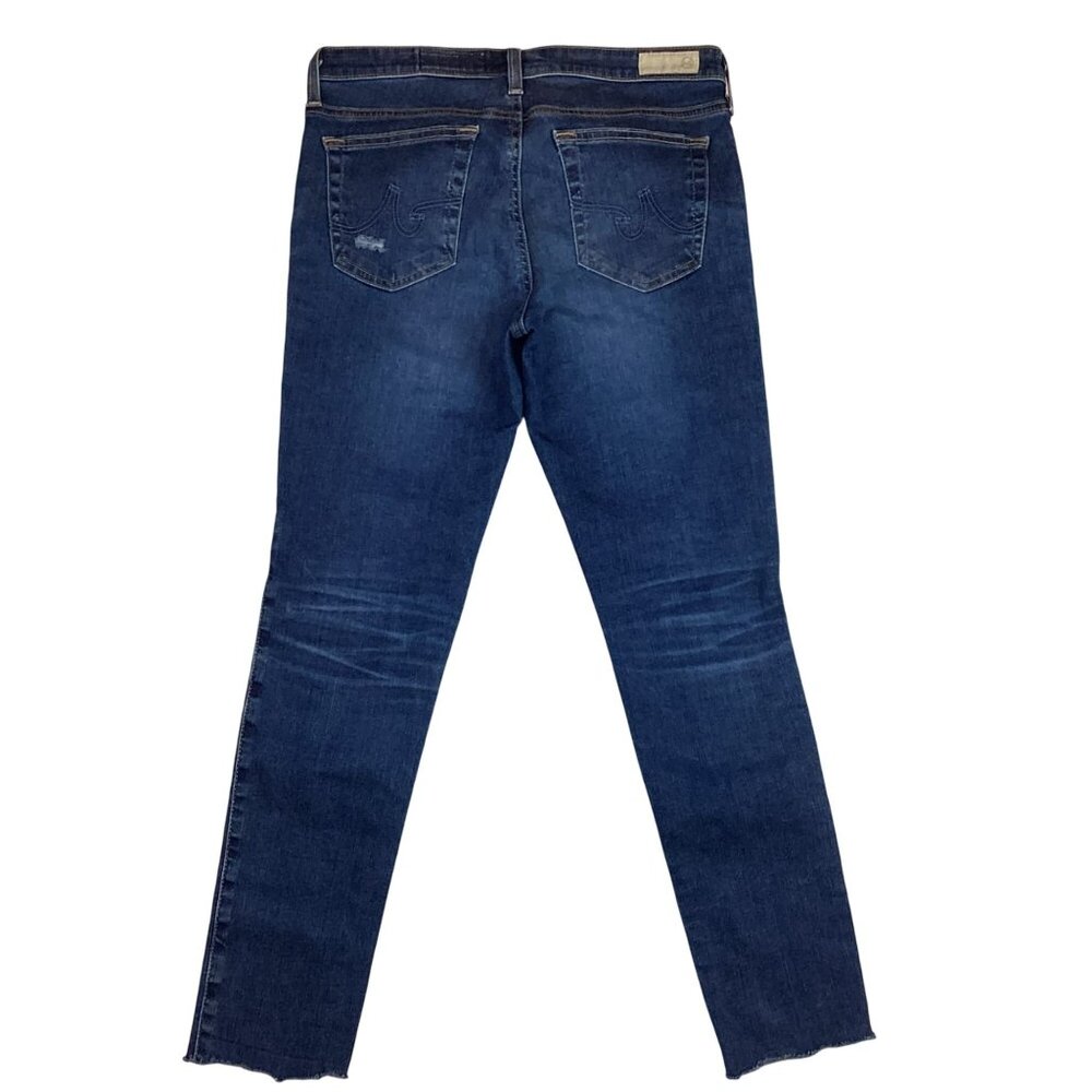 Adriano Goldschmied Legging Skinny Jeans Distressed Raw Hem Womens 30R - Picture 4 of 12